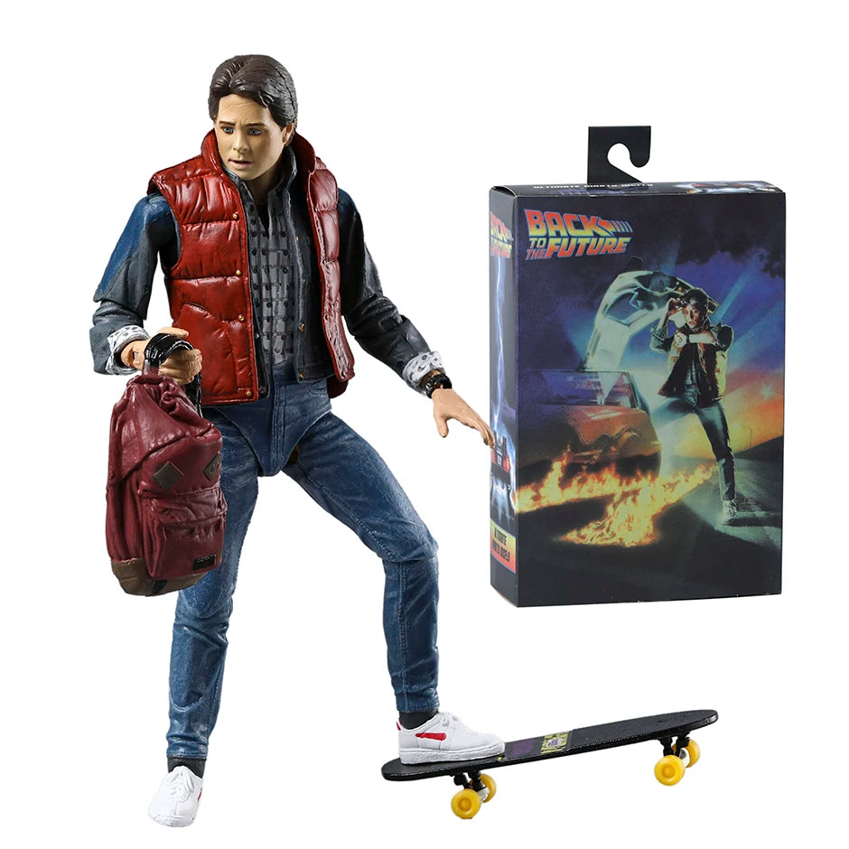NECA Back to the Future Marty McFly Guitar Ultimate Action Figure Doll Handmade Model Toy