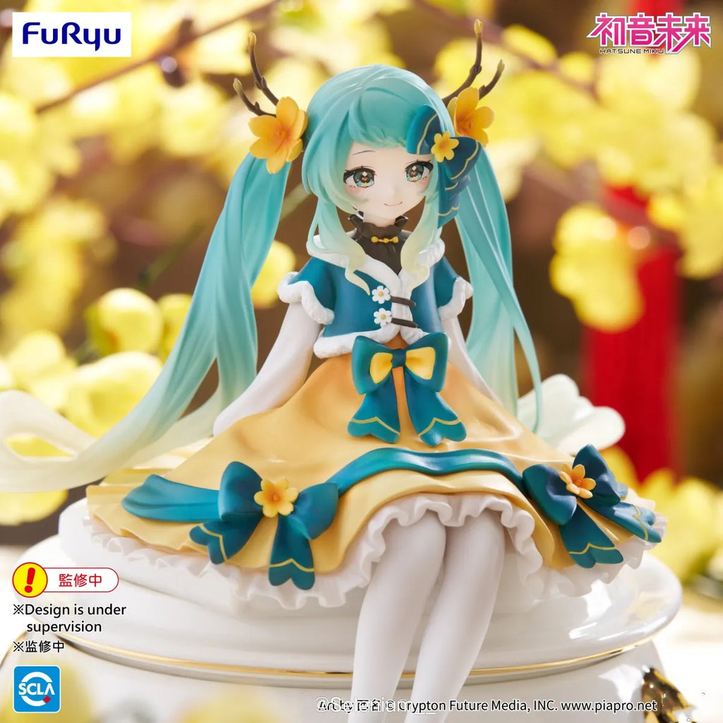 Original BANDAI FuRyu Hatsune Miku 2025 Noodle Stopper Anime Figure Toys PVC Model Collection Action Figurine Doll