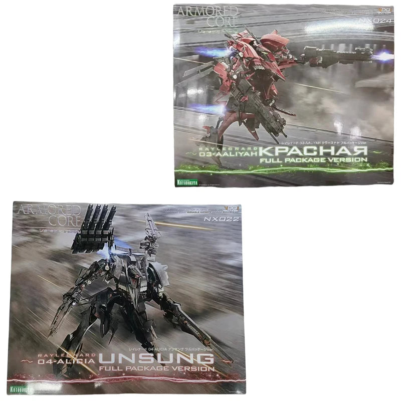 Spot SaleKotobukiya ARMORED CORE Action Figure Rayleonard 04-ALICIA Unsung NX Mol Rayleonard 03-AALIYAH Kpachar Full Package Ver