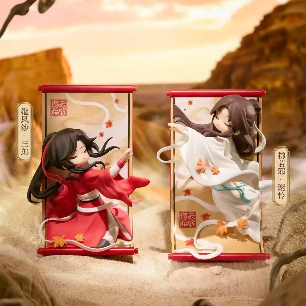 Genuine Tian Guan Ci Fu Scroll Series Blind Box TGCF Hua Cheng Xie Lian Cute Anime Peripheral Mystery Box Decora Anime  Gifts