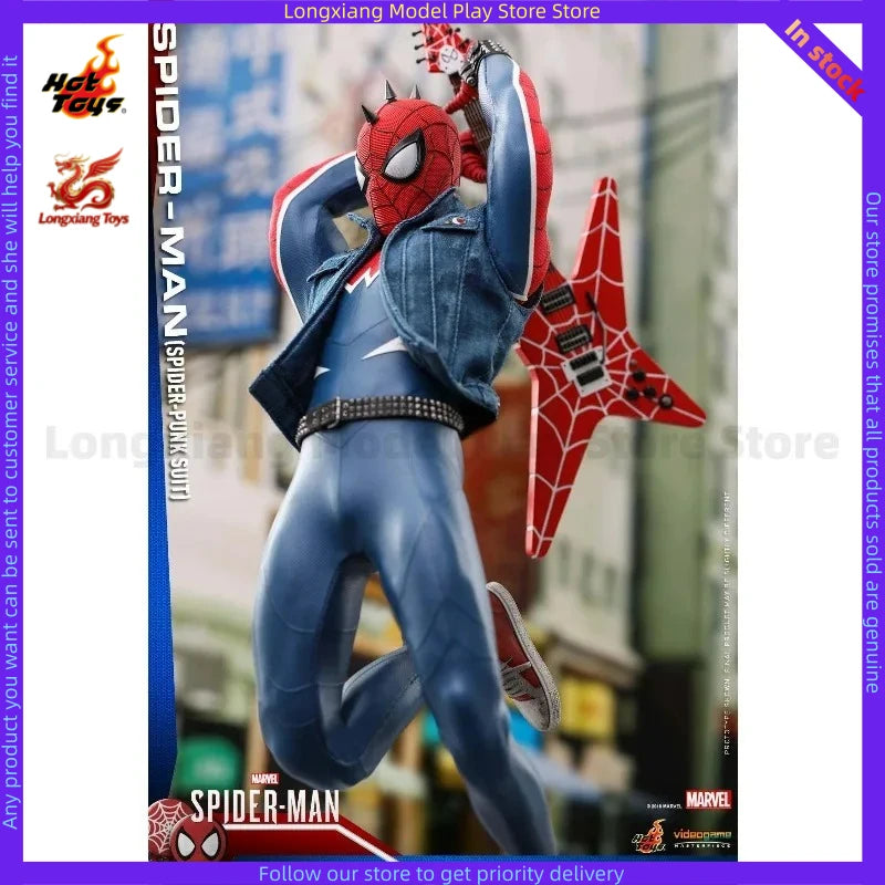 In Stock HT 1/6 VGM32 PS4 Game Version Spider-Man Spider-Man Punk Suit Action Figure Model Gift Collection