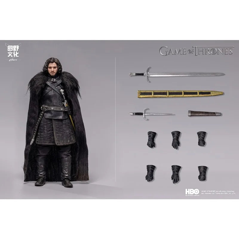 Coming Soon 1/12 Fondjoy Yuanye X Kongling Toys GoT Jon Snow Collectible Action Figure Cloth Model Ornament Gift