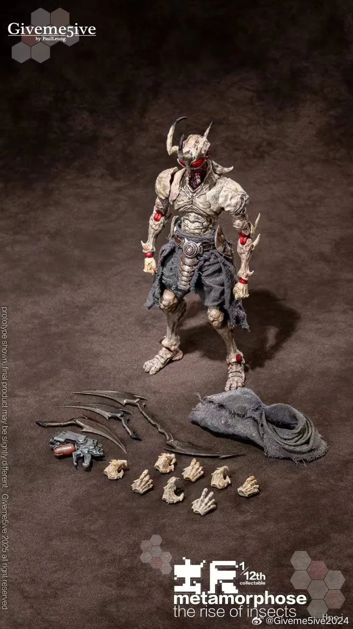 【Original】Giveme5ive Metamorphose - The Rise of Insects Airoki 1/12 Action Figure Model Toy