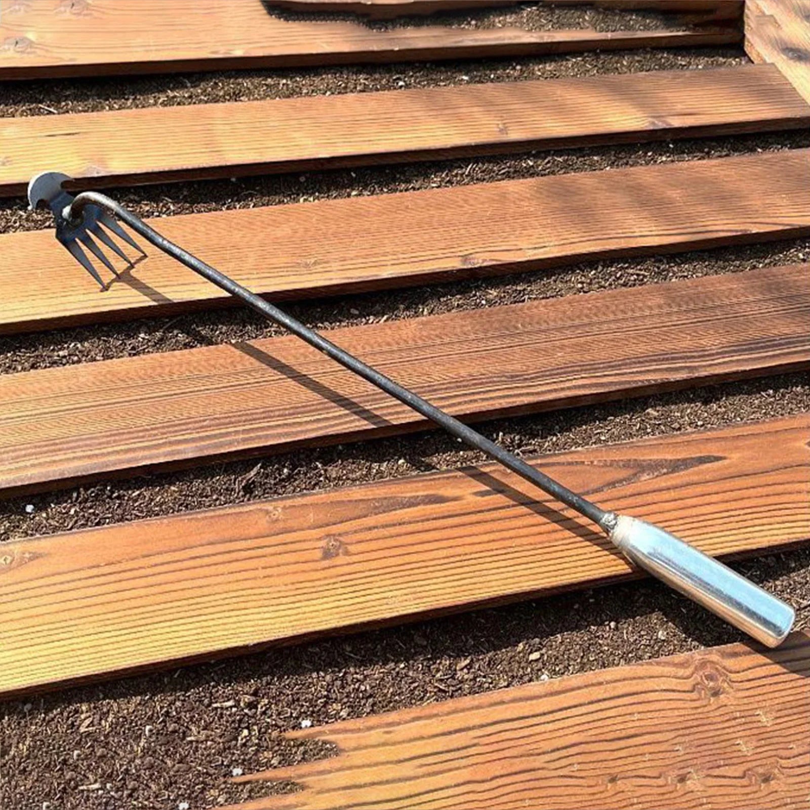 Hand Weeder Tool with Long Handle Manual Weed Digger for Yard Lawn Farmhouse Gardening