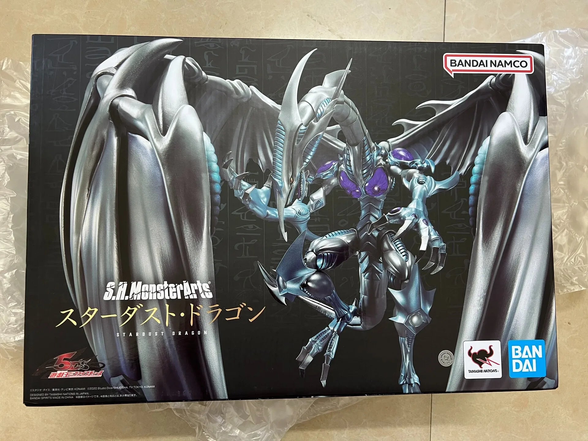 In stock Bandai S.H.MonsterArts Stardust Dragon (Yu-Gi-Oh 5D s) Figures Anime Model Genuine Boxed Toy Gift