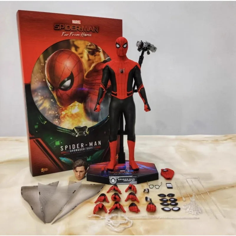 Original HOTTOYS MMS542 1/6 Collectible Toys Spider-Man Far From Home Super Hero Soldier 12'' Action Figure Model Fans Gifts