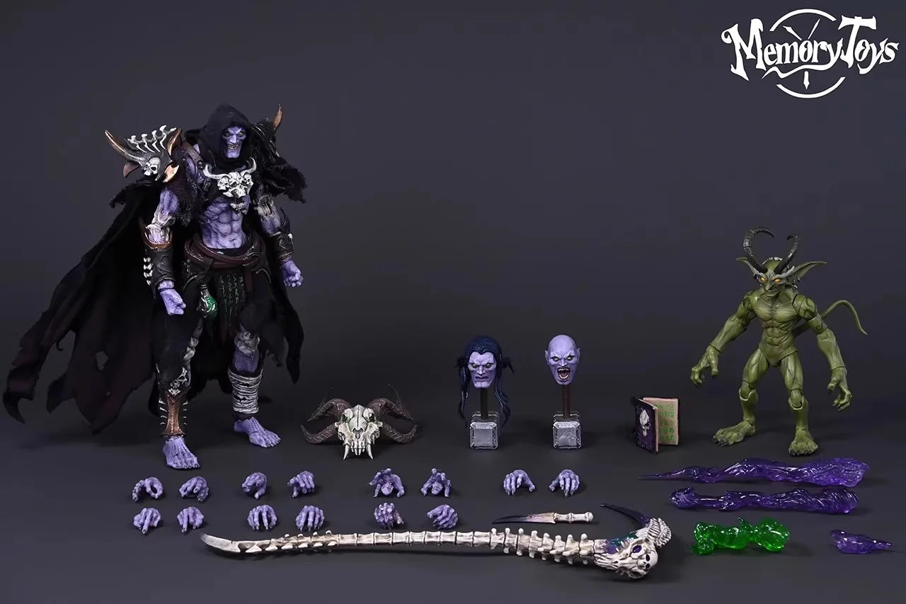 1/12 Scale Anime Memory Action Figure Necromancer Baron Salman Soldier Adventurer World Little Devil Model Collectible Gift Toy