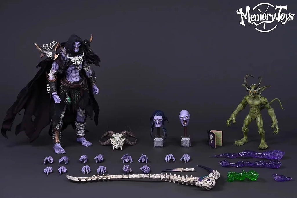 1/12 Scale Anime Memory Action Figure Necromancer Baron Salman Soldier Adventurer World Little Devil Model Collectible Gift Toy