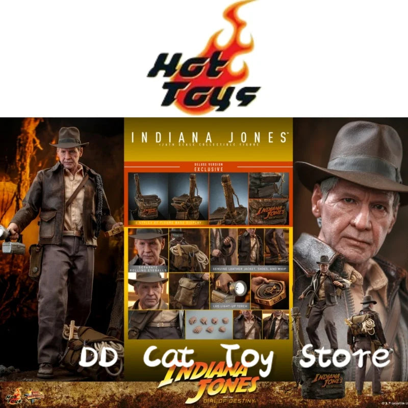Genuine HOTTOYS HT MMS716 MMS717 Raiders of the Lost Ark Indiana Jones Doctor 1/6 Scale Action Figure Male Model Toy Customized