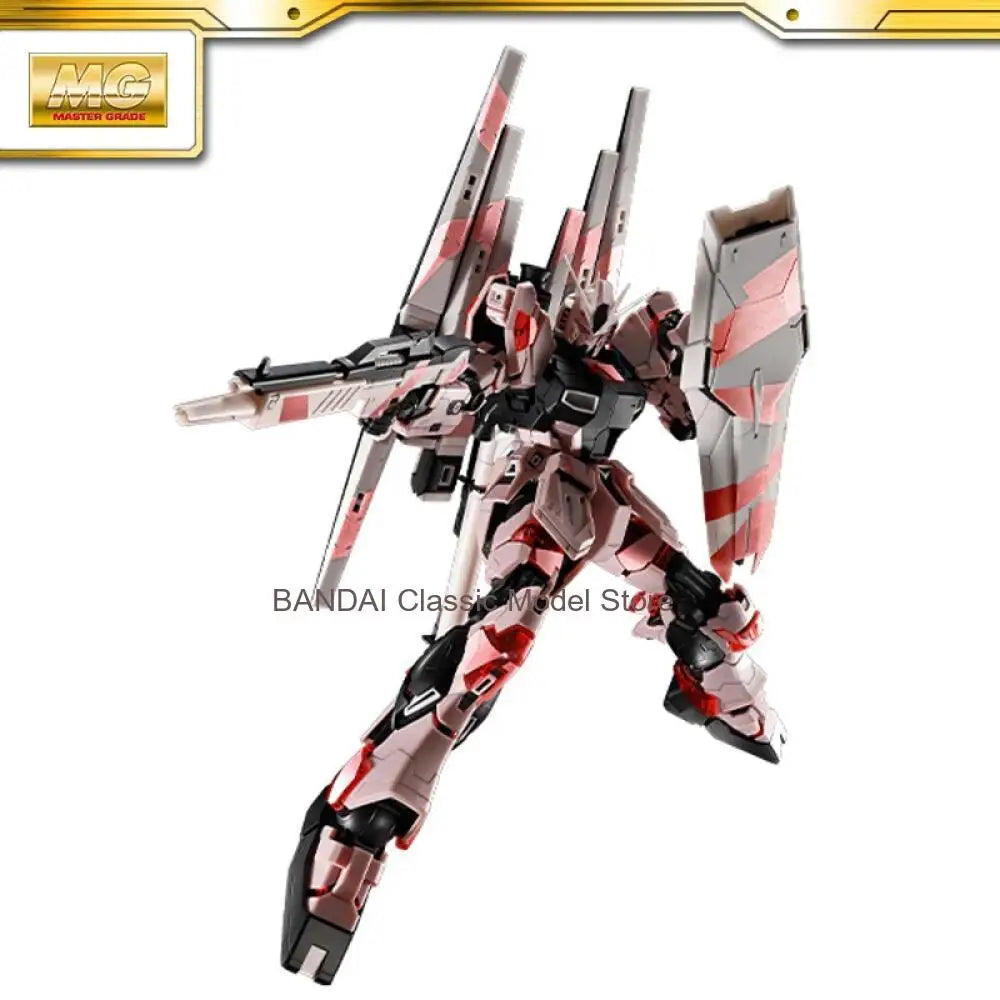 In Stock BANDAI China Limited MG 1/100  GUNDAM  CROSS CONTRAST COLORS / SUNRISE PINK  Anime Action Figures Assembly Model Toy