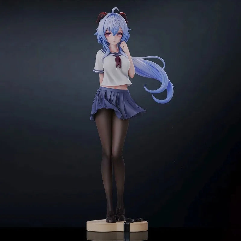 In Stock 25cm Genshin Impact Figure Ganyu Cute Beautiful Girl Anime Game Model Pvc Desktop Ornament Decorations Holiday Gifts