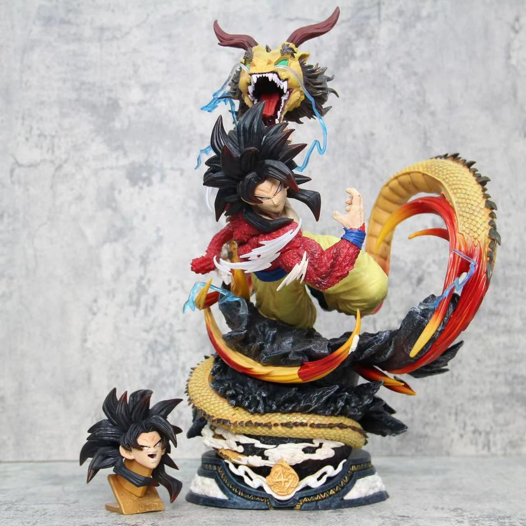 New 43cm Dragon Ball Anime Figure Super Saiyan Son Goku Peripheral PVC Model Statue Desktop Decorate Ornaments Birthday Gift Toy