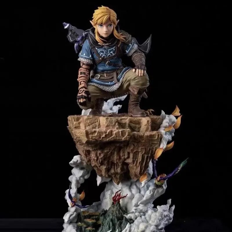 38cm The Legend Of Zelda Figure Link Figures Statue Anime Periphery Model Dolls Desk Decoration Kids Toy New Year Gifts