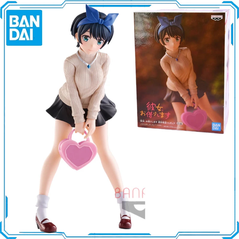 In Stock Original Bandai BANPRESTO Rental Girlfriend Sarashina Ruka Action Figures Toys Model Genuine Collector Anime Hobby