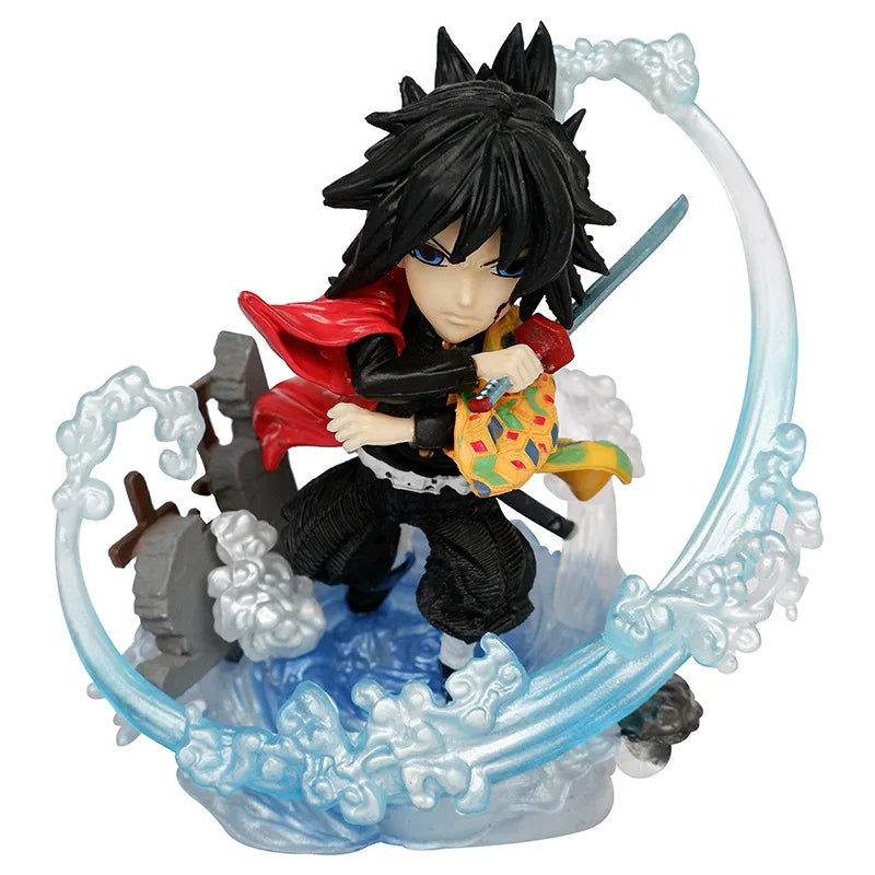 Anime Demon Slayer Kimetsu No Yaiba Tomioka Giyuu Battle Ver. PVC Action Figure Game Statue Collectible Model Kids Toys Doll