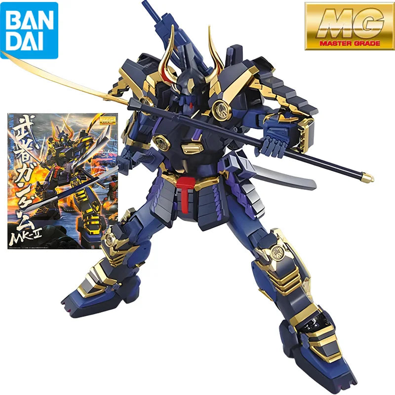 Bandai Original MG Master Grade Series MG132 Warrior Gundam MKII Anime Assemble Assembly Figures Model Toys Collectible Model