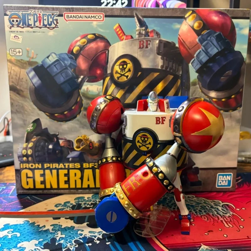 Bandai One Piece Model Kit General Franky Action Figure Building Kit Anime Figures Collectibles Model Toys Boys Birthday Gift