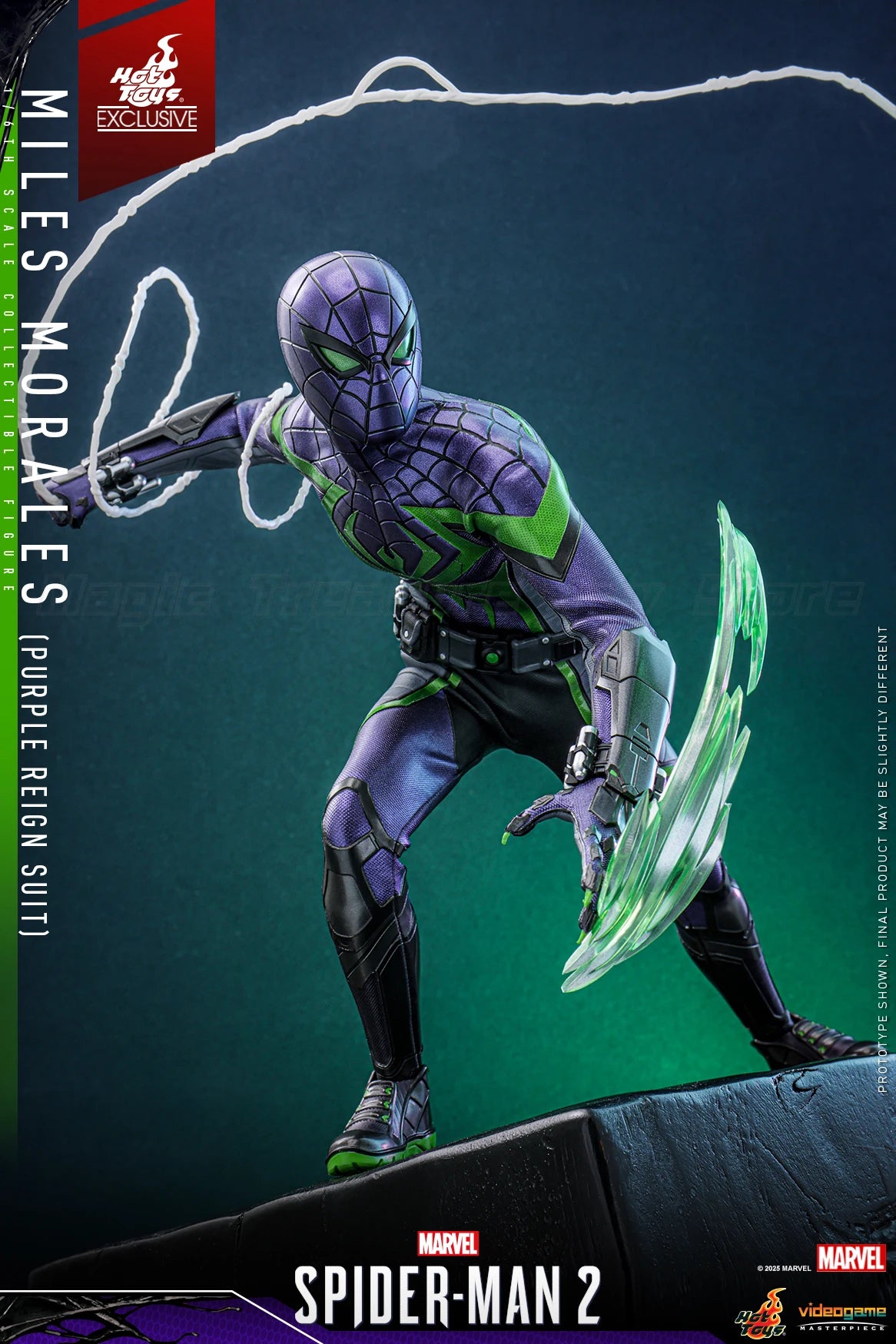 【MT】Hot Toys VGM68 Marvel "Spider-Man 2" Myers Morales (Purple Shadow Dynasty War Clothes) 1:6 Ratio Collection Figure Model