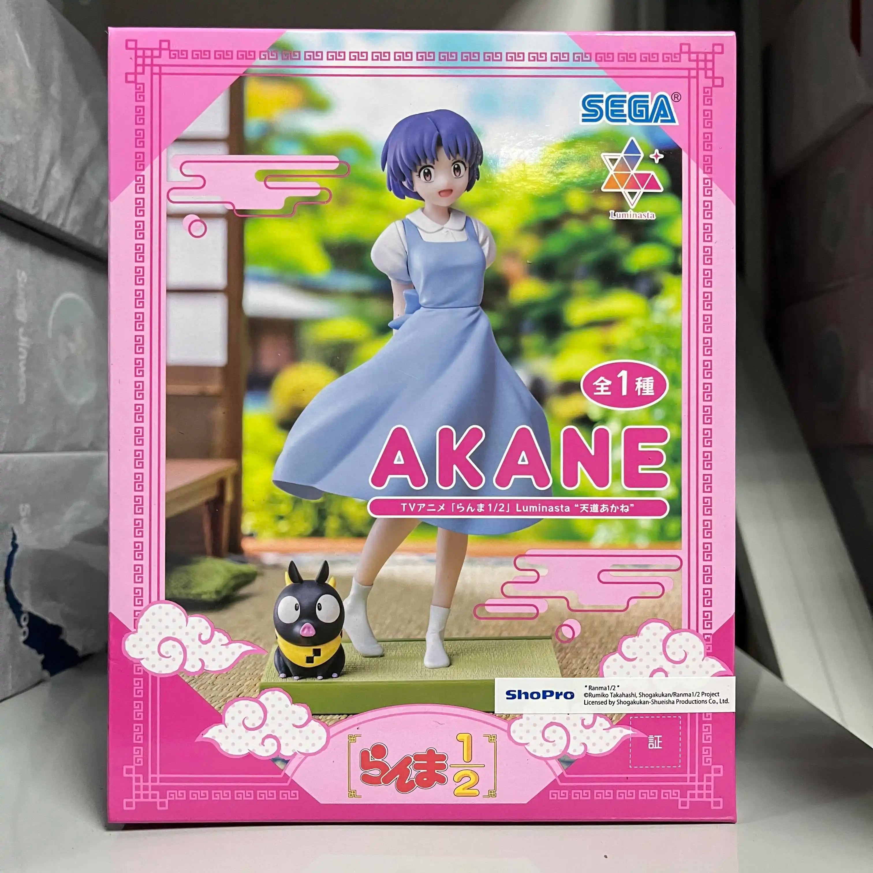 Original SEGA Ranma 1/2 Luminasta Shampoo Tendou Akane Saotome Ranma 19Cm Kawaii Doll Action Figure PVC Model Collectible Toys