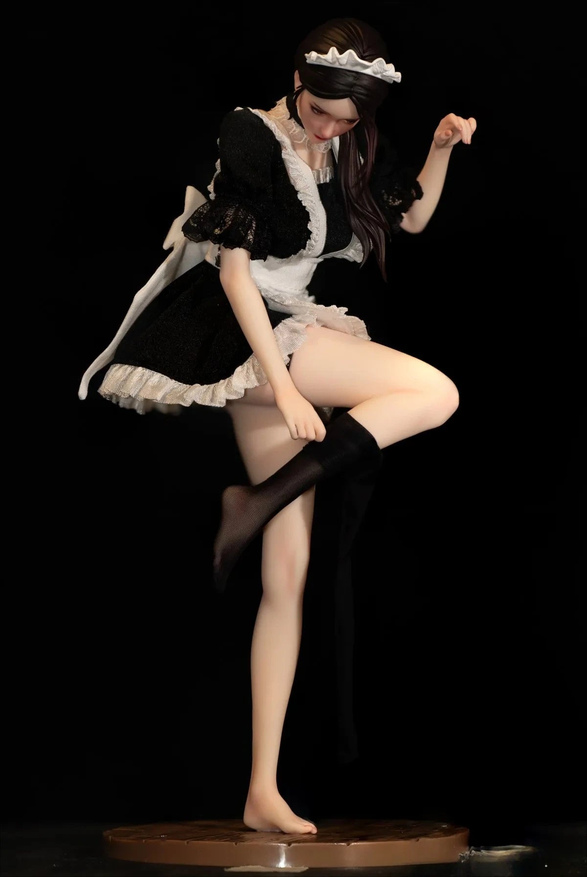 New in Stock Original She Is Real Bearpanda × Lou LL 1/6 Maid Figure Ultra Realistic Beautiful Girl Model Toys Ornament