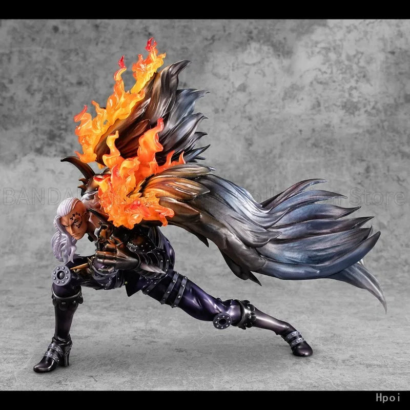 Original MegaHouse P.O.P ONE PIECE “WA-MAXIMUM” The Pirate Group of Hundreds of Beasts KING Anime Characters Model Statue