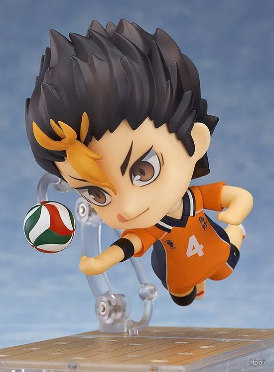 In Stock Original GSC Orange Rouge Nendoroid #592 Volleyball Boy Yu Nishinoya Anime Figure Ornament Collection Model Toy