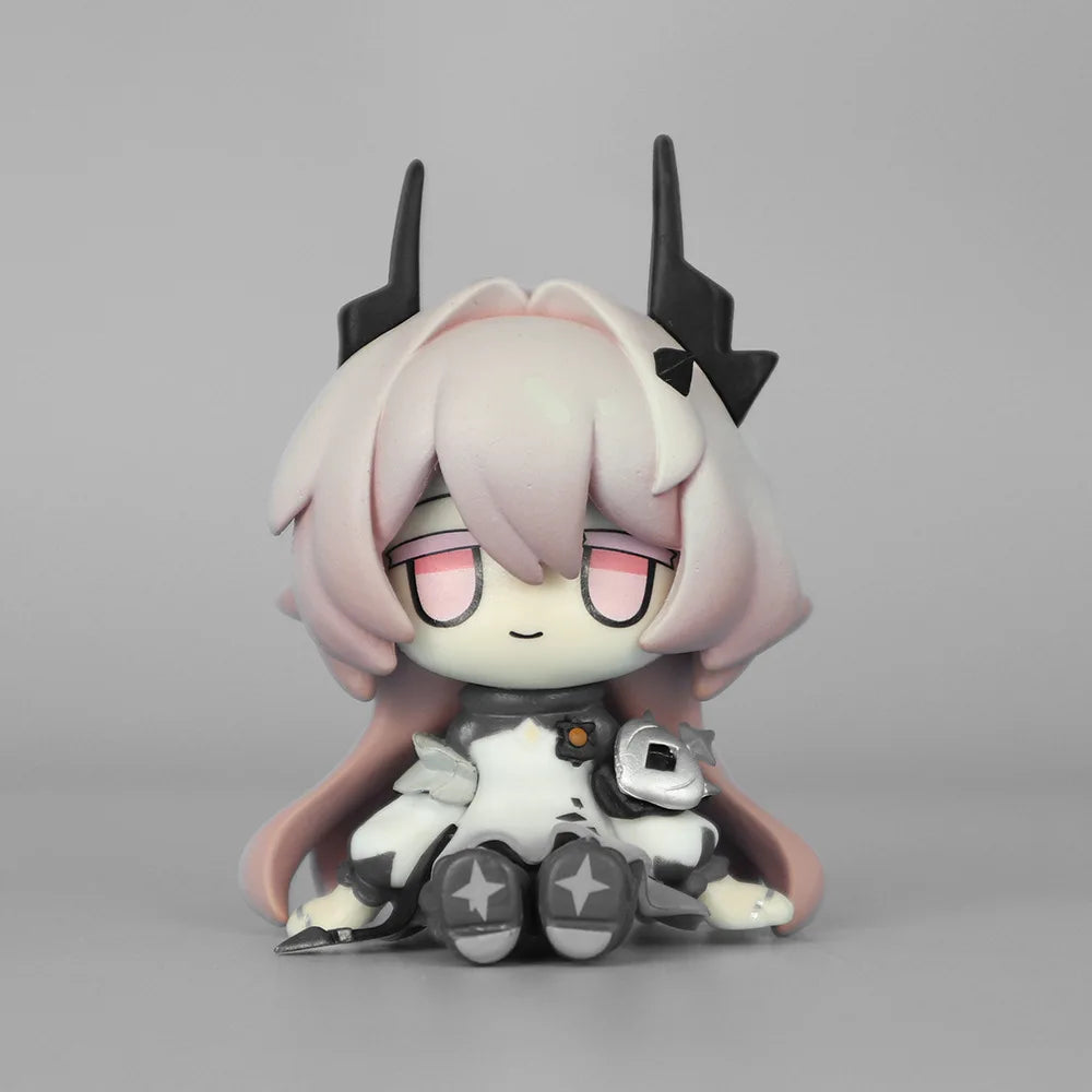 Arknights Chibi Version Super Deformed Sitting Pose PVC Anime Figure Statue Desktop Decoration Gift Collection