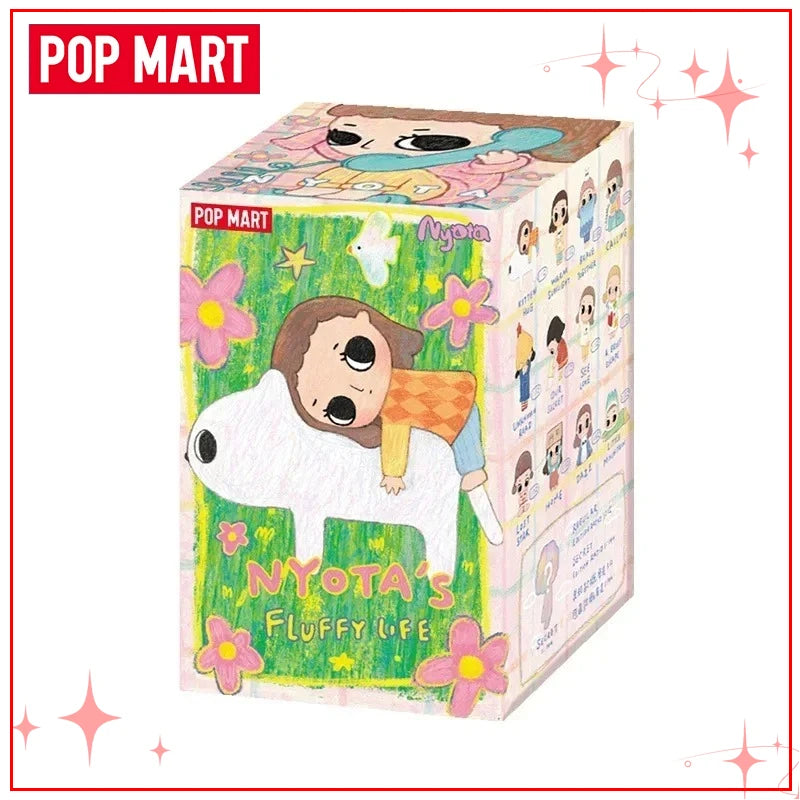 POPMART Nyotas Flauschige Life Series Mystery Box Аниме Сладка екшън фигурка Колекция Модел Настолни орнаменти Кукли Играчки