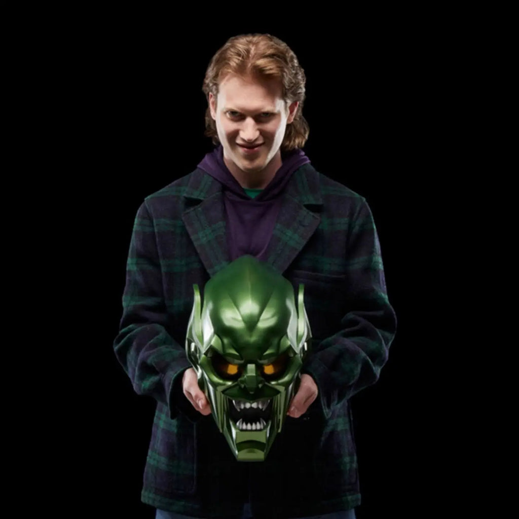 Hasbro Marvel Legends Series Spider-Man: No Way Home Green Goblin Helmet Cosplay Premium Collectible Role Play Prop