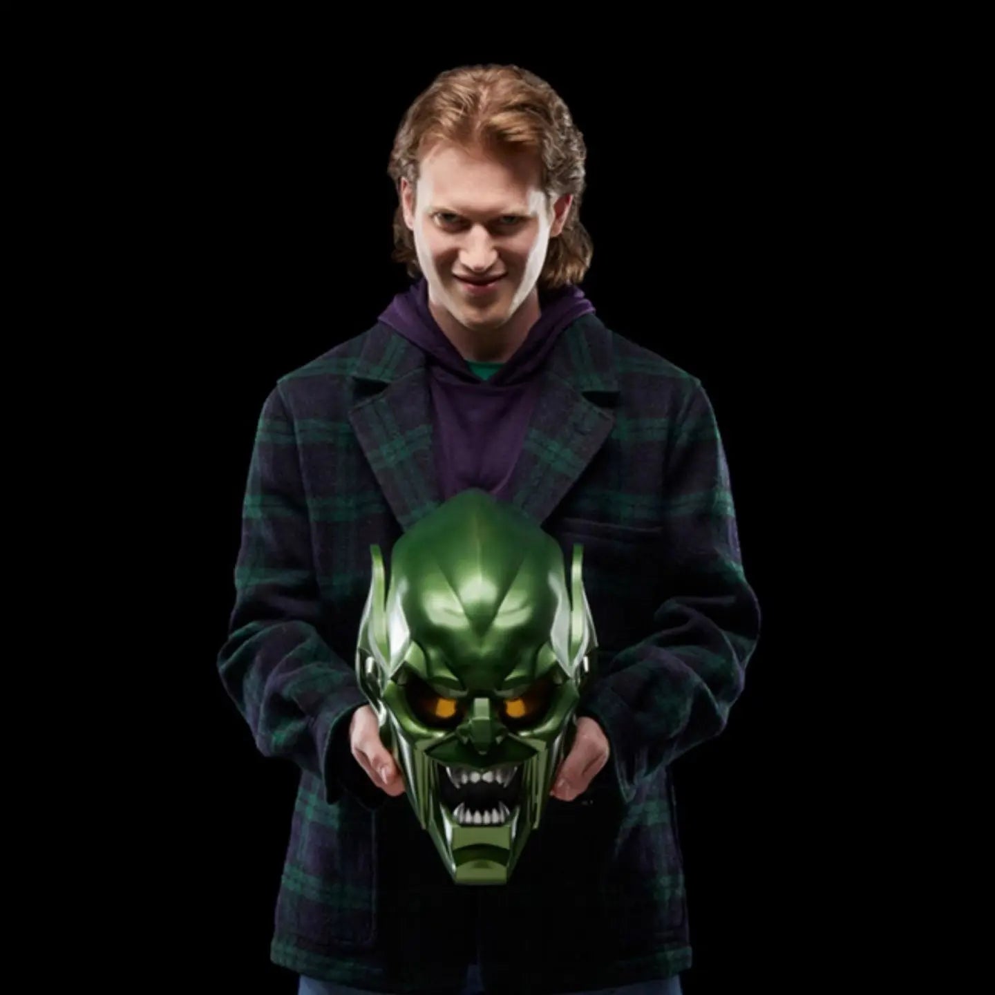 Hasbro Marvel Legends Series Spider-Man: No Way Home Green Goblin Helmet Cosplay Premium Collectible Role Play Prop