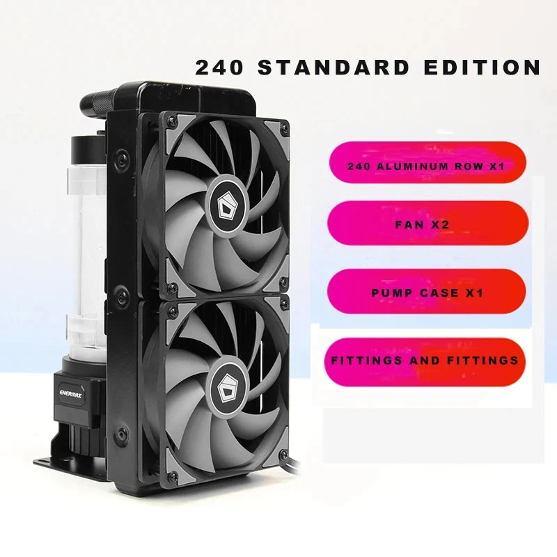 Externes Computer-Wasserkühlungsset, Reservoir- und Pumpenkombination 240/280/360-Kühler, CPU- und Grafikkarten-Wasserkühlungsset