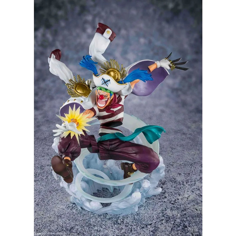 BANDAI F.Zero One Piece  Buggy the Clown Marineford War Original genuine PVC Action Anime Model Toys Figure Collection Doll Gift