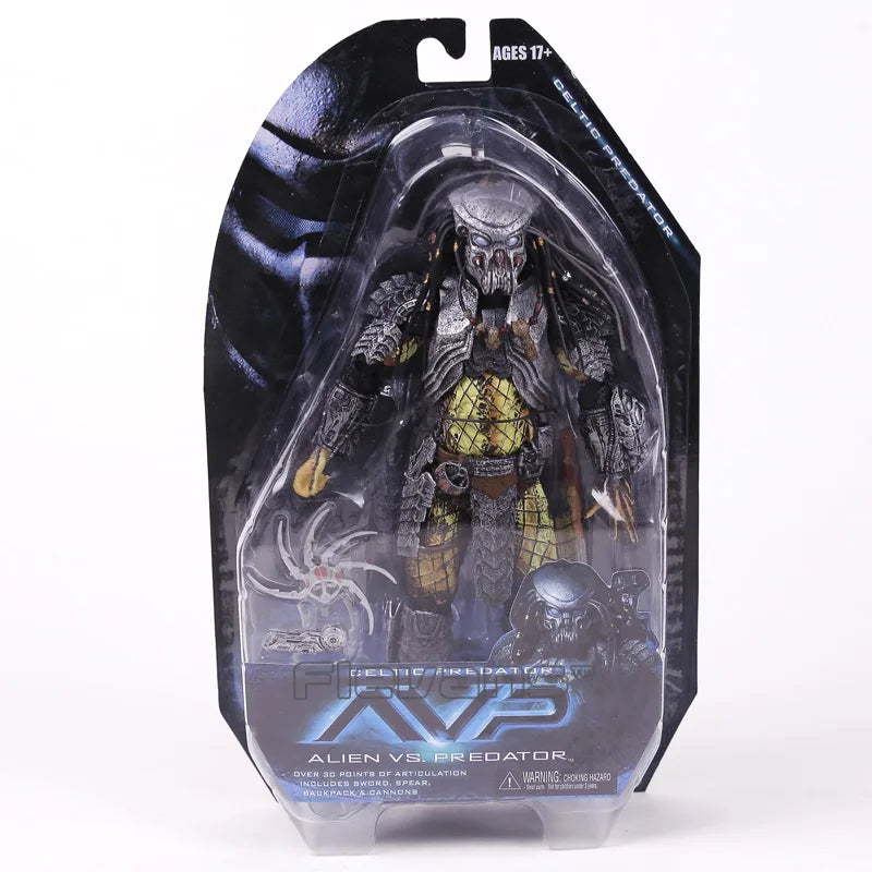 NECA AVP Alien vs. Predator Chopper Celtic Scar Predator 7" екшън фигурка подвижен модел играчка