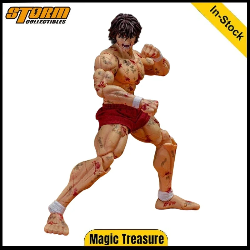 【In Stock】Storm Collectibles Hanma Baki Super-movable Model Injured BAKI Boy 1/12 Model Collect Limited Version of The Venue