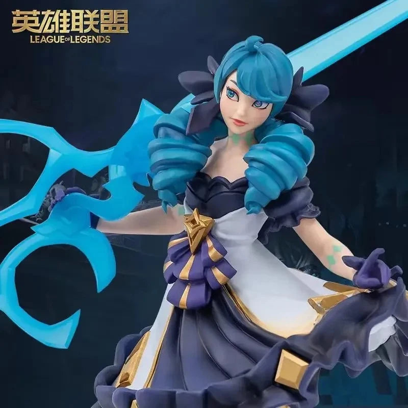 In Stock League of Legends LOL Spirit Doll Gwen Medium Sculpture Desktop Ornaments Figurines Game Peripheral Action Figure Toy