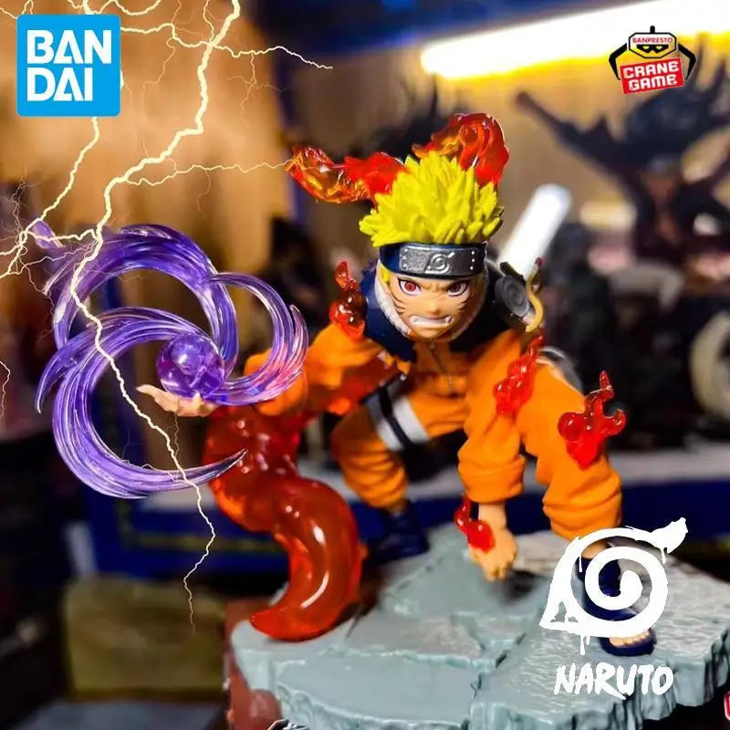 In Stock Bandai Original Uzumaki Naruto Figures Brand New Anime Action Model Cartoon Doll Desktop Ornaments Toys Festival Gifts
