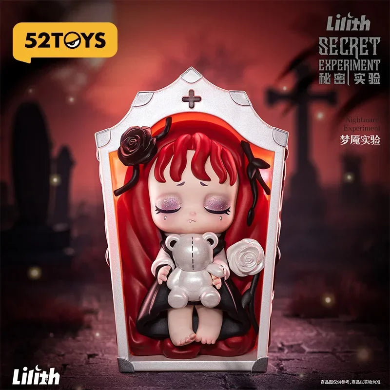 52TOYS Lilith Secret Experiment Series Blindbox Spielzeug Puppe Niedliche Anime Actionfigur Ornamente Figuren Puppen Desktop Home Decor