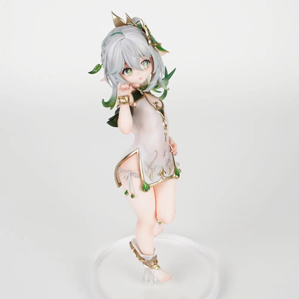 Anime Nahida Game Figure Cheongsam Standing pose Action Figure cute Model Desktop Ornaments Collection Child toy Gifts 21cm