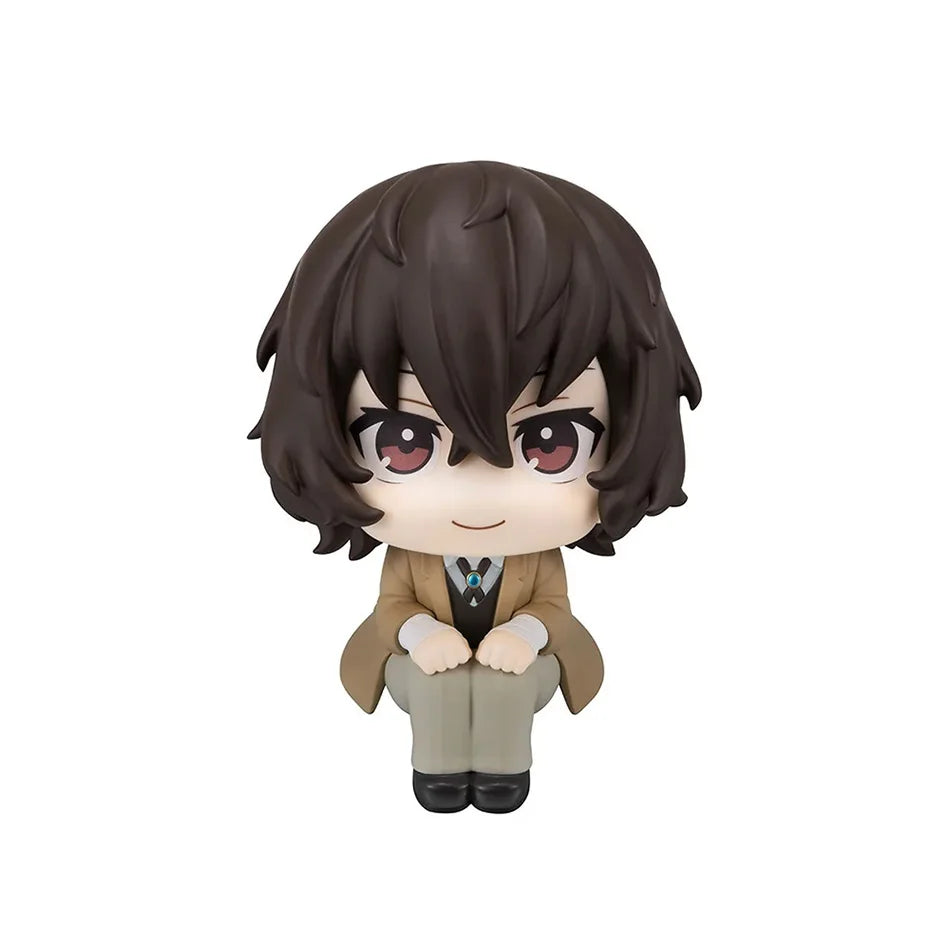 New 10cm Bungou Stray Dogs Anime Figure Look Up Nakajima Atsushi Action Figure Q Version Dazai Osamu Figurine PVC Collection Toy