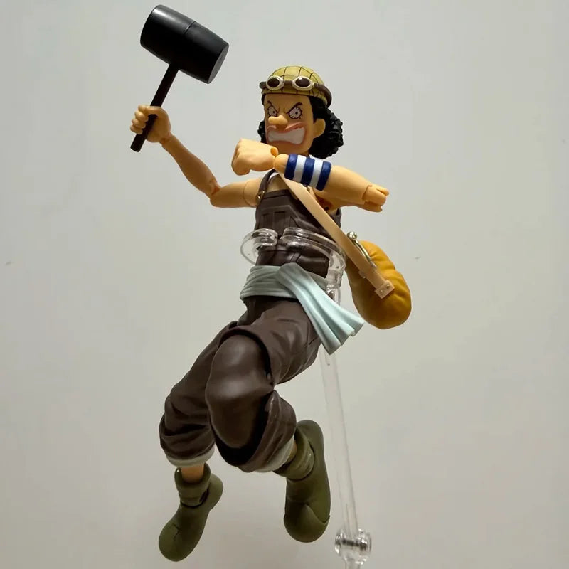 100% Bandai S.H.Figuarts One Piece Usopp Dawn Of Adventure Articulated Action Figure Pvc Desktop Ornament Collectible Gift