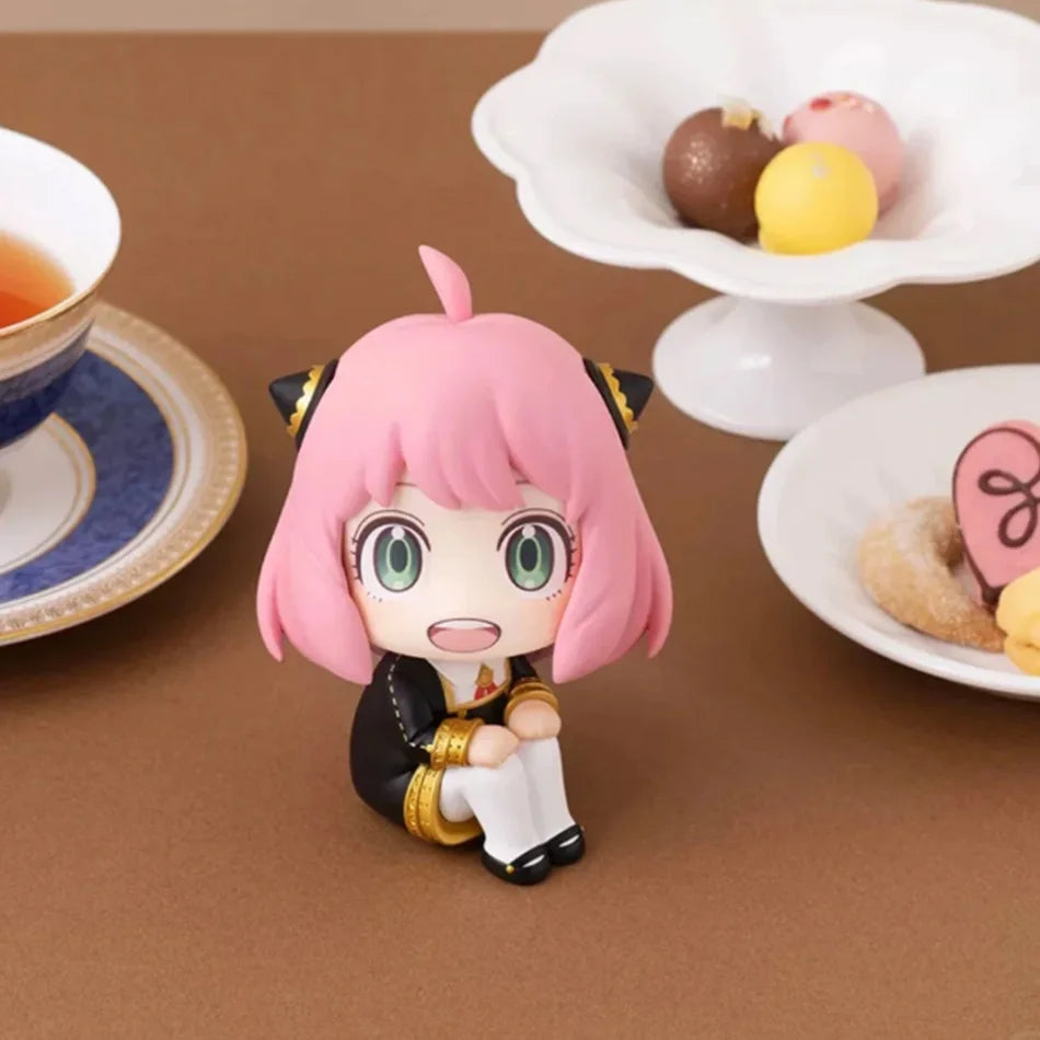 Anya Forger Spy Family Anime PVC Figure - Cute Collectible Model Desk Decoration Toy Gift for Anime Fans