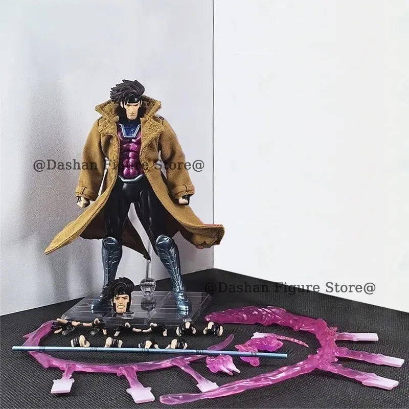 CT Toys X-Men Gambit Action Figure 17cm Movable PVC Collection COMIC Ver. Mafex 131 X Men Remy Etienne LeBeau Figurine Model Toy