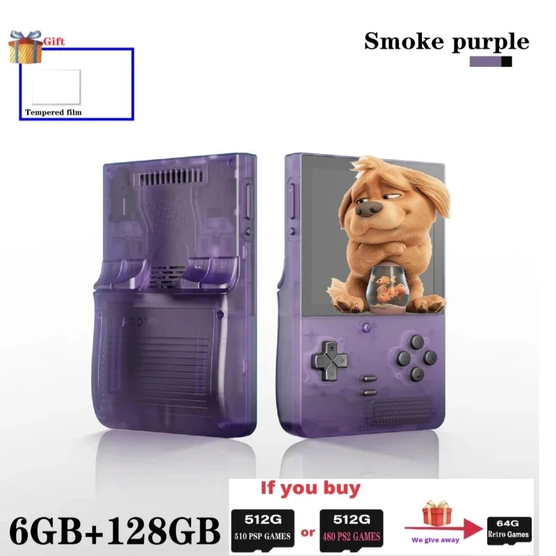 Retroid Pocket Classic Retro Handheld Game Console Android14 3.92 Inch AMOLED Touch Screen Video Player Wifi Bluetooth PSP PS2