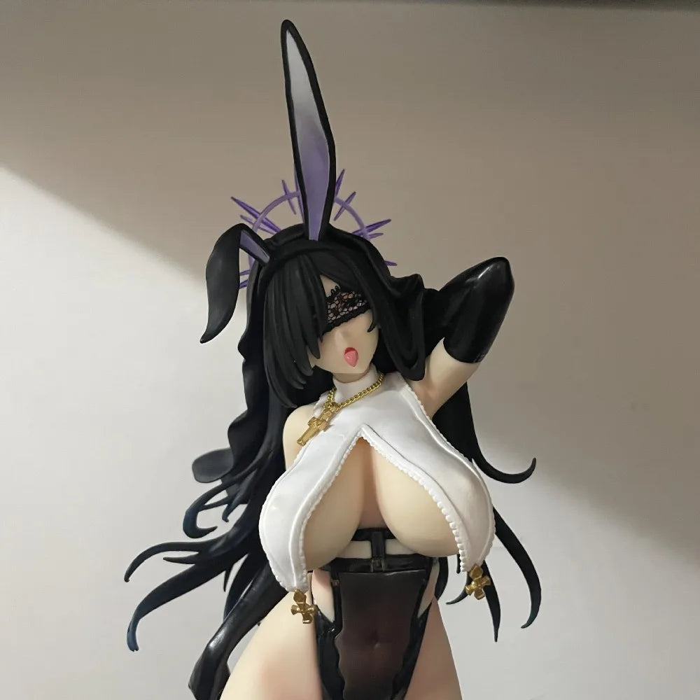 12.6in/32cm Anime Black Sister Figure Bunny Girl Action Figures PVC Statue Model Collection Toys Gifts