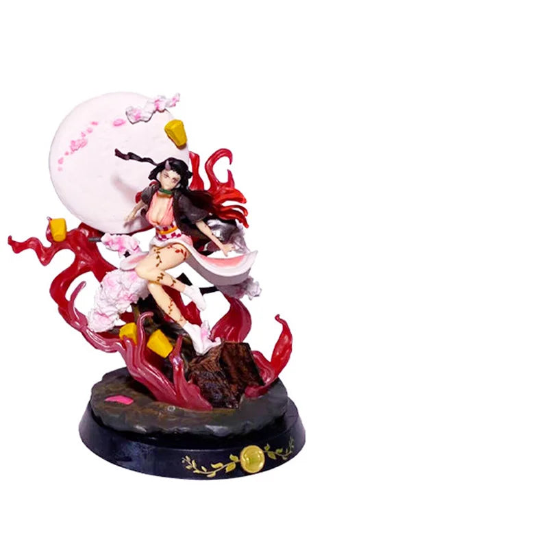 Demon Slayer Figuren Kamado Nezuko Anction Figur GK Puppen 15cm Blut Demo Kunst Anime Figur Kawai Sammeln PVC Modell Spielzeug Geschenk