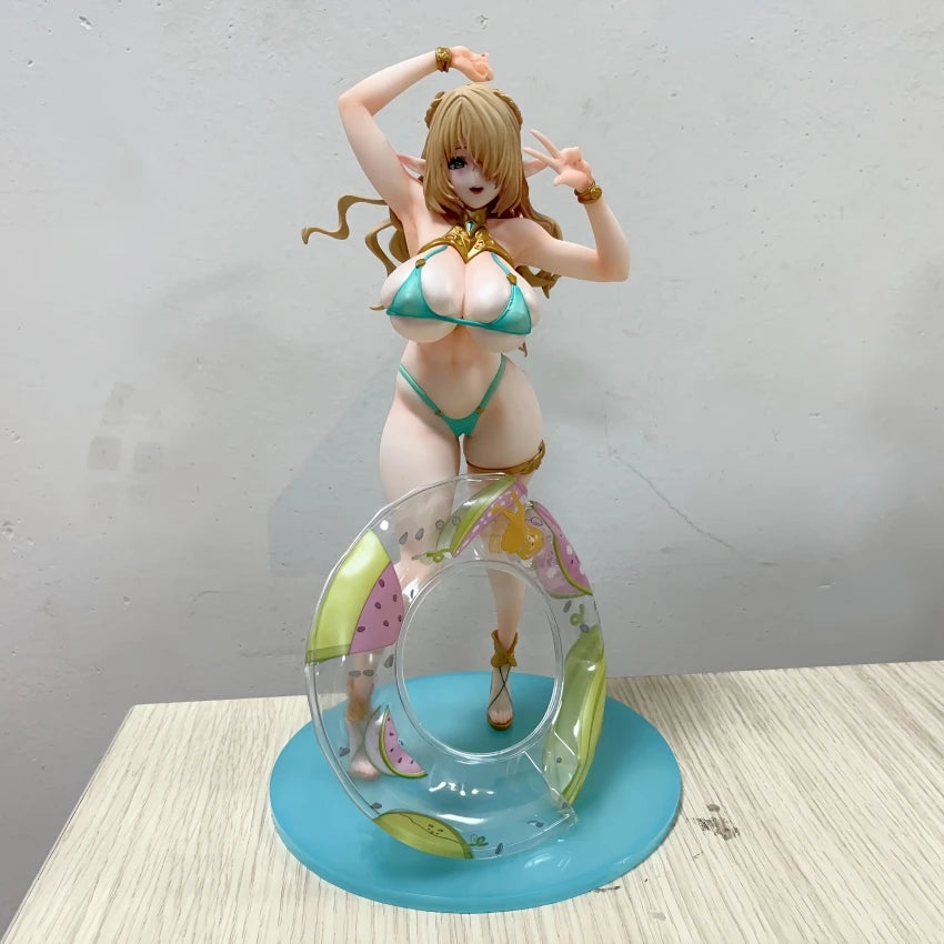 25CM Vertex Elf Village 8t 5rd Kukuru Cecil Mama Tiana Bathing Suit Bunny girl figure PVC Anime Model Action Adult Doll toy gift