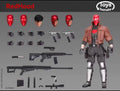 In Stock Red Riding Hood TRD001 Toy Remake 1/12 Scale Soldier Action Figure Set with Fabric Outfit Collectible Gift