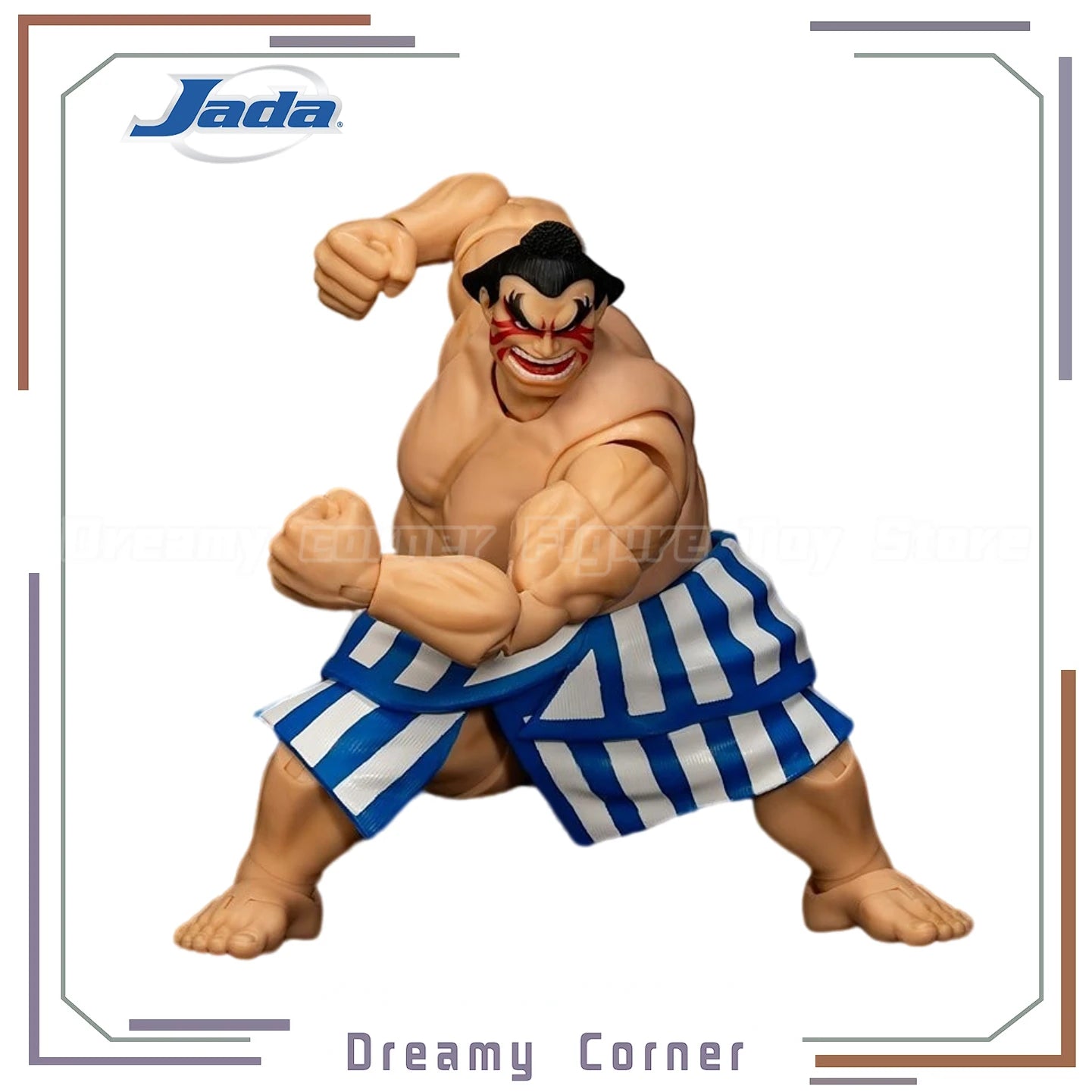 【Pre-sale】Original Jada Toys Ultra Street Fighter II: The Final Challengers E. Honda Deluxe 1/12 Action Figure Model Collection