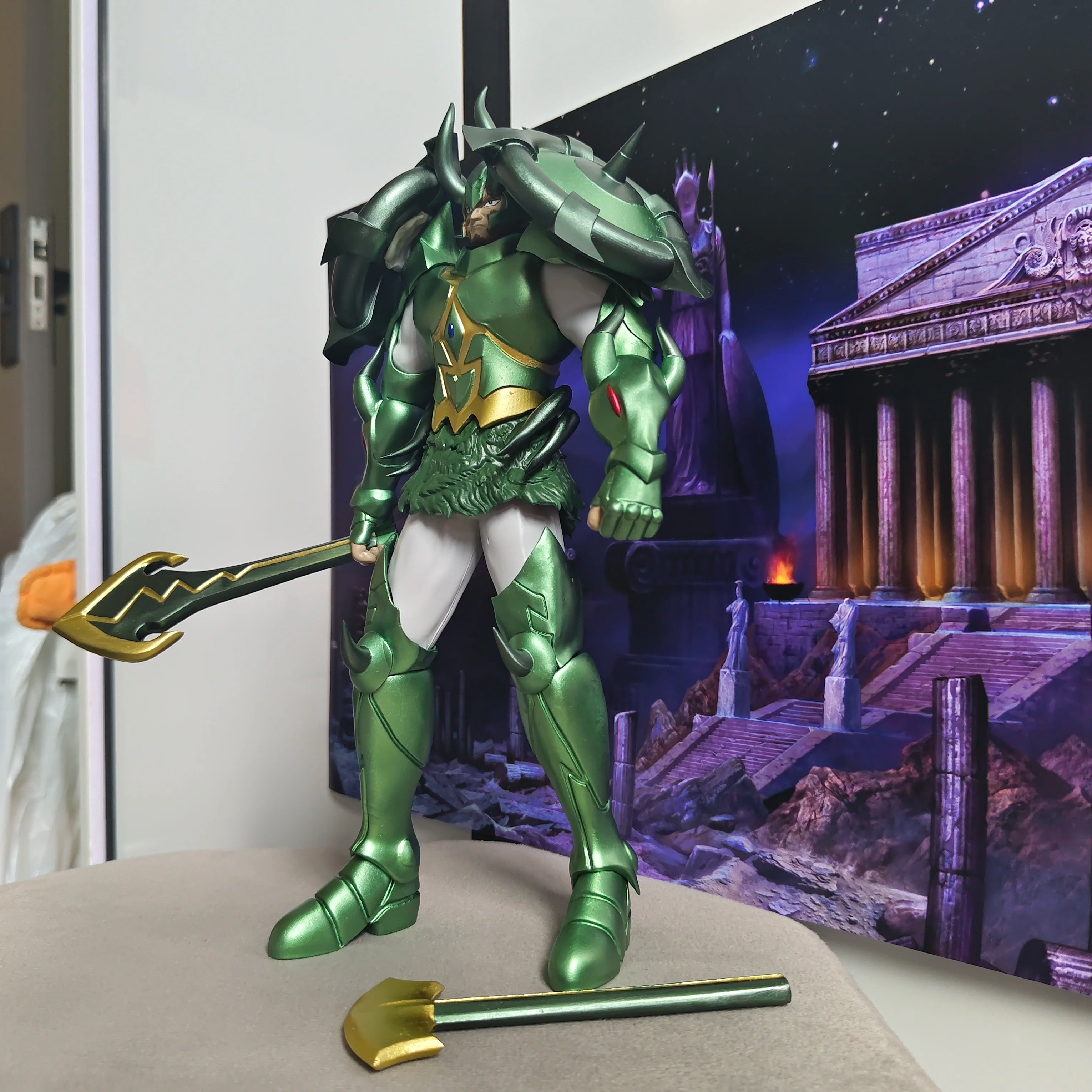 Soul of Gold Saint Seiya Nordic EX God Warrior Heracles Tanngrisnir Resin Statue Model Toy