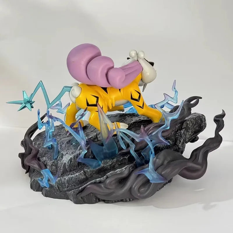 Pokemon Raikou Anime Figur Drei Heilige Action Figur PVC Statue Modell Puppe Sammlung Schreibtisch Dekoration Spielzeug Kind Geburtstag Geschenke